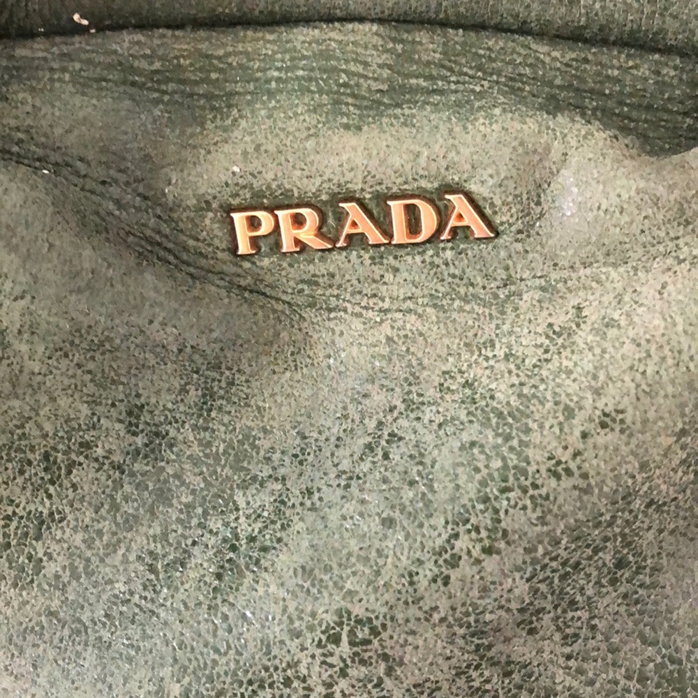 Green Prada Tote - Picture 2 of 7